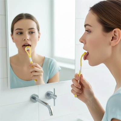 Gratte langue en cuivre | Antimicrobien - Univers des accessoiresGratte langue en cuivre | Antimicrobien