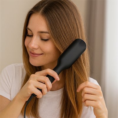 Brosse lissante chauffante | SilkStyle - Univers des accessoiresBrosse lissante chauffante | SilkStyle