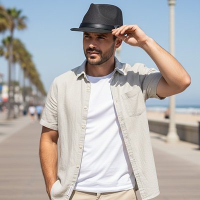 Chapeau de paille homme | Protection UV élégante - Univers des accessoiresChapeau de paille homme | Protection UV élégante