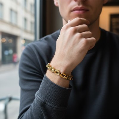 Gourmette homme | Élégance Intemporelle - Univers des accessoiresGourmette homme | Élégance Intemporelle