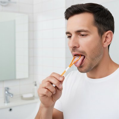 Gratte langue en cuivre | Antimicrobien - Univers des accessoiresGratte langue en cuivre | Antimicrobien