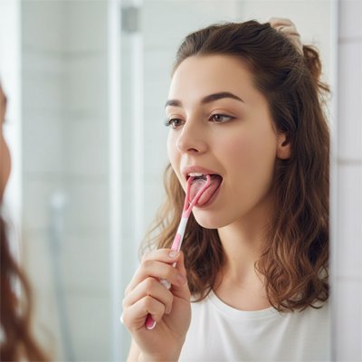 Gratte langue en cuivre | PureBuccal - Univers des accessoiresGratte langue en cuivre | PureBuccal