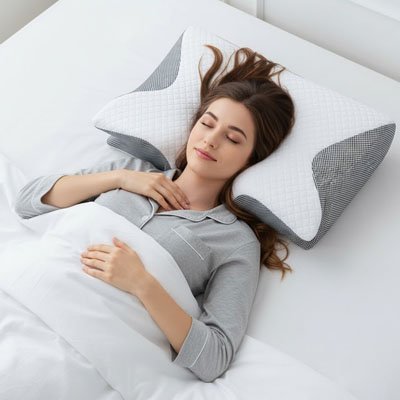 Oreiller à mémoire de forme | Cervical Relief - Univers des accessoiresOreiller à mémoire de forme | Cervical Relief