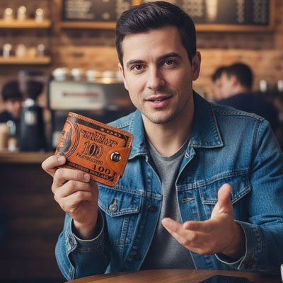 Portefeuille homme élégant en cuir véritable | Compact Premium - Univers des accessoiresPortefeuille homme élégant en cuir véritable | Compact Premium