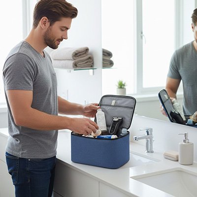 Trousse de toilette homme | Élégante & Pratique - Univers des accessoiresTrousse de toilette homme | Élégante & Pratique